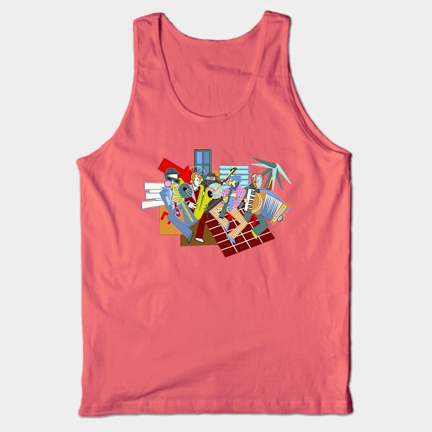 New Orleans Street Jazz Tank Top by Seventoes